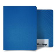 Blue 16mil Sand Poly Binding Covers Image 1