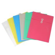 C-Line Assorted Poly Envelope Top Load w/ String Closure 24pk - CLI-58020 - Clearance Sale
