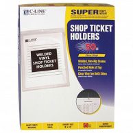 C-Line Clear Vinyl Shop Ticket Holders - 50PK Image 1