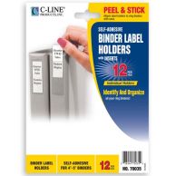 C-Line Self Adhesive Ring Binder Labels - 12pk Image 1