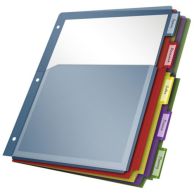 Cardinal Multi-Color 5 Tab Poly Expanding Pocket Divider - 24pk Image 2
