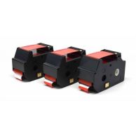 Compatible Fluorescent Red Cassette Ribbons (OIC3, 58003430730) for FP Optimail30 Postage Meter - 3pk Image 1