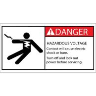 2" x 4" Hazard Durable Safety Labels - 25pk