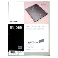 Fastback Suede Title Sheets - 25pk Image 1
