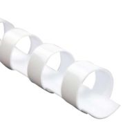 Fellowes Premium 3/8 Inch White Plastic Binding Combs - 100pk Image 1