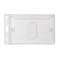 Frosted Vertical Side Load Card Dispenser with Thumb Slide Image 1