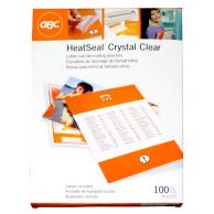 GBC HeatSeal Crystal Clear Letter Size Pouches Image 1