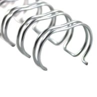 GBC Premium Silver 2:1 Twin Loop Wire Image 1