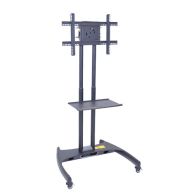 H Wilson Adjustable Height Flat Panel Stand with Shelf - FP2500 Image 1