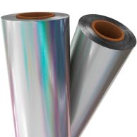 Silver Holographic Laminating Foil Image 1