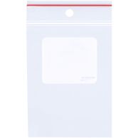 4 Mil Minigrip® White Block Reclosable Poly Bags w/ Hang Holes