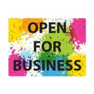 Open For Business Repositionable Signage - 5/Pack Image 1