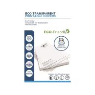 Plastic-Free Eco-Friendly Transparent Printable Covers - 8.5" x 11" Matte Frost Finish (100pk) Image 1