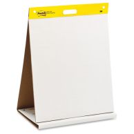 post-it 20" x 23" white self-stick tabletop easel pad - 1 pad mmm563r image -1