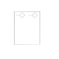 Print Your Own 2-up Door Hangers with Diamond Holes - 250pk Image 1