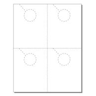 Print Your Own 4-up Laser Perforated Door Hangers - 250pk Image 1