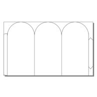 Print Your Own Short 1-Up Tri-Fold Arc Table Talker - 250 Sheets Image 1