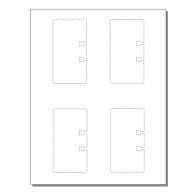 Rotary File Cards 4 Up Without Tabs - 250 Sheets Image 1