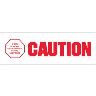 2" x 110 yds. - "Caution - If Seal Is Broken..." Tape Logic® Pre-Printed Carton Sealing Tapes