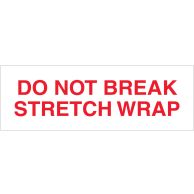 "Do Not Break Stretch Wrap" Tape Logic® Pre-Printed Carton Sealing Tapes