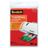 Scotch 3-3/4" x 2-3/8 Business Card Size Thermal Laminating Pouches - 20pk - Image - 1