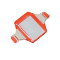 Vertical Neon Orange Reflective Arm Band Holders - 100pk Image 1