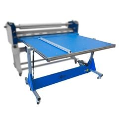 Blue GFP FT48 60 Finishing Table for Laminating and Mounting, equipped with an adjustable surface and sturdy frame.