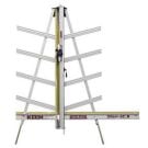 Keencut SteelTrak 65 Vertical Substrate Cutter with a sturdy aluminum frame and adjustable cutting guide for precision cutting of various materials.