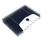 GBC Proclick Pronto Navy Cassettes, showing a large, neatly stacked cassette with dark blue binding spines used for document binding.