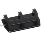 Black Master MP3 Hole Punch by Martin Yale, featuring a sturdy two-hole punching mechanism with a sleek, durable design.