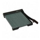 Premier Heavy Duty 18" Wood Paper Trimmer with a sturdy grid surface and long cutting arm for precise paper trimming.