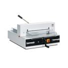 Formax Cut-True 23S 17" Electric Paper Cutter with manual lever and safety shield for precision cutting.