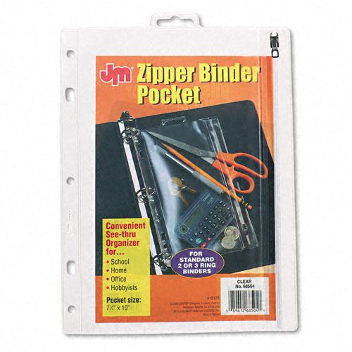 Oxford Zipper Binder Pocket, Sold as 1 Each