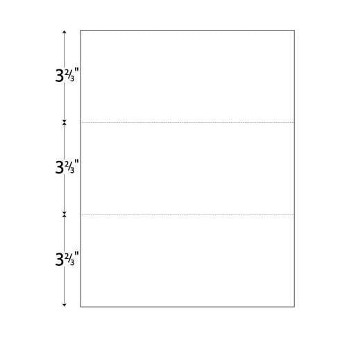 20lb 8.5 x 11 3-Hole Punched Reinforced Edge Paper - 2500 Sheets