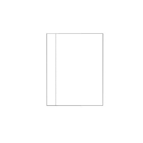 8.5 x 11 Cardstock Single Vertical Perforated - 250 Sheets