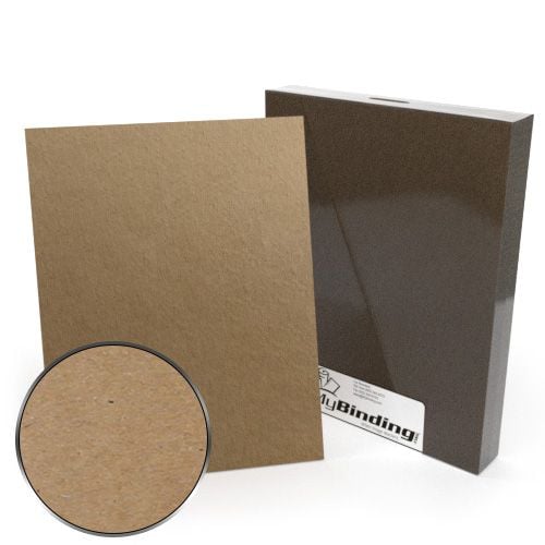 A4 Size 59pt Brown Book Board Binding Covers - 25pk