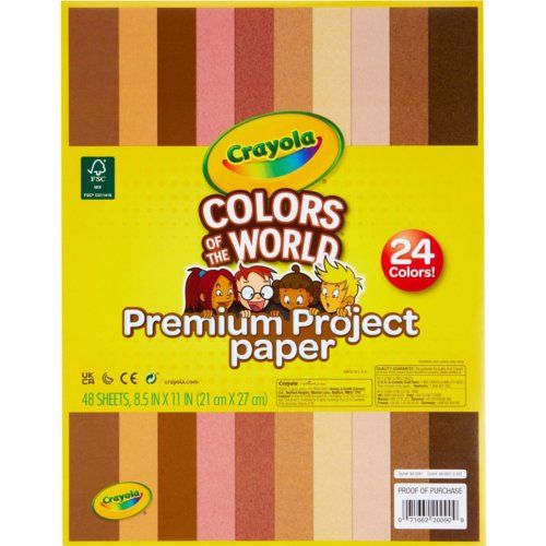Crayola Colors of the World Construction Paper - 24/Pack