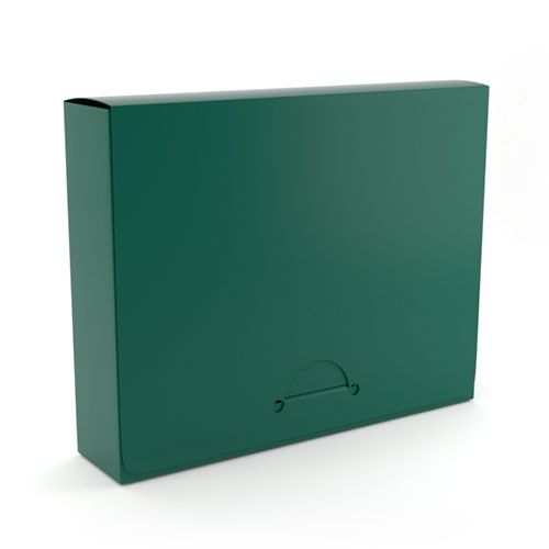 1 Letter Green Poly Document Boxes