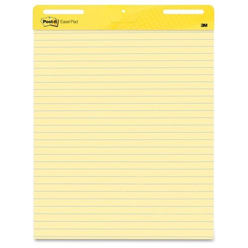 Buy Post-it 25 x 30 Lined Yellow Self-Stick Easel Pad