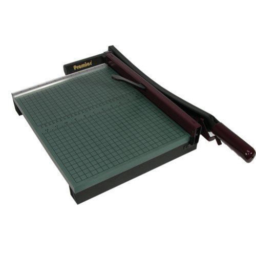 Premier Commercial Stack Paper Cutter, 350 Sheet Capacity, Wood Base