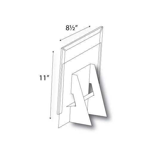 Buy Standard Easel with Clear Plastic Sleeve - 6 Easels (ZAPTTPSI)