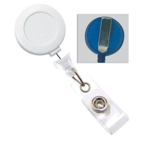 Buy White No-Twist Badge Reel with Belt Clip - 25pk (2120-3053)