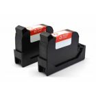 Compatible Flourescent Red Ink Cartridge (PIC40) for FP Postbase 20/30/45/65/85/Pro/ProDS - 2pk Image 1