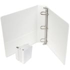 Premium White D-Ring Clear Overlay View Binders Image 1