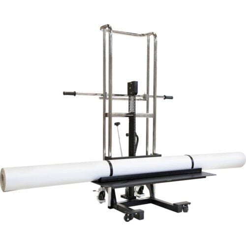 The Foster On-A-Roll® Lifter Universal (Hi-Rise) is a heavy-duty lifter designed to handle and transport large rolls of material with ease.