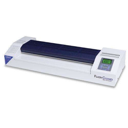 Formax FlashGuard 18R6 18" Heavy-Duty 6-Roller Pouch Laminator with digital display and sleek design for high-quality lamination.