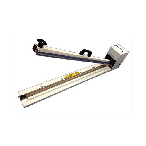 A SealerSales WN-1300H 51" Long Hand Sealer with a 2.7mm seal width, featuring a sturdy metal construction, a long sealing arm with a handle, and a compact design suitable for manual sealing tasks.