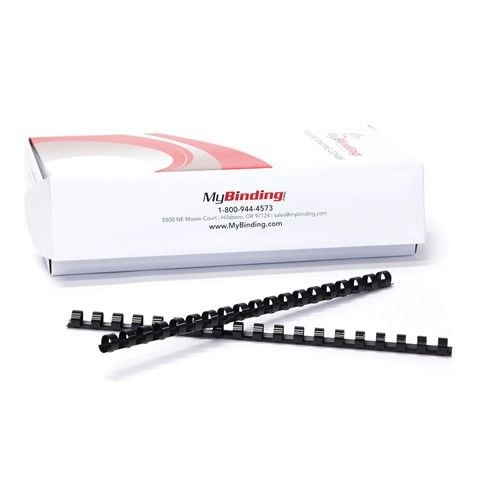 1/2 Inch Black Plastic Binding Combs - 100pk Image 6