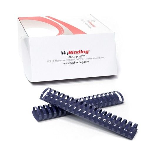 1-3/4 Inch Navy Plastic Binding Combs - 50pk Image 1