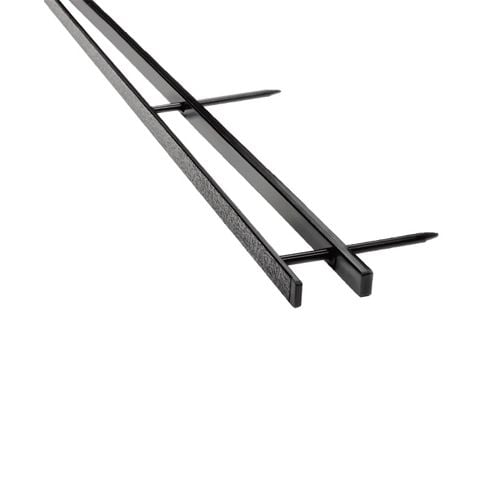 MyBinding Brand Black 4-pin Reclosable Binding Strips, featuring two parallel black strips with four pins for secure document binding.